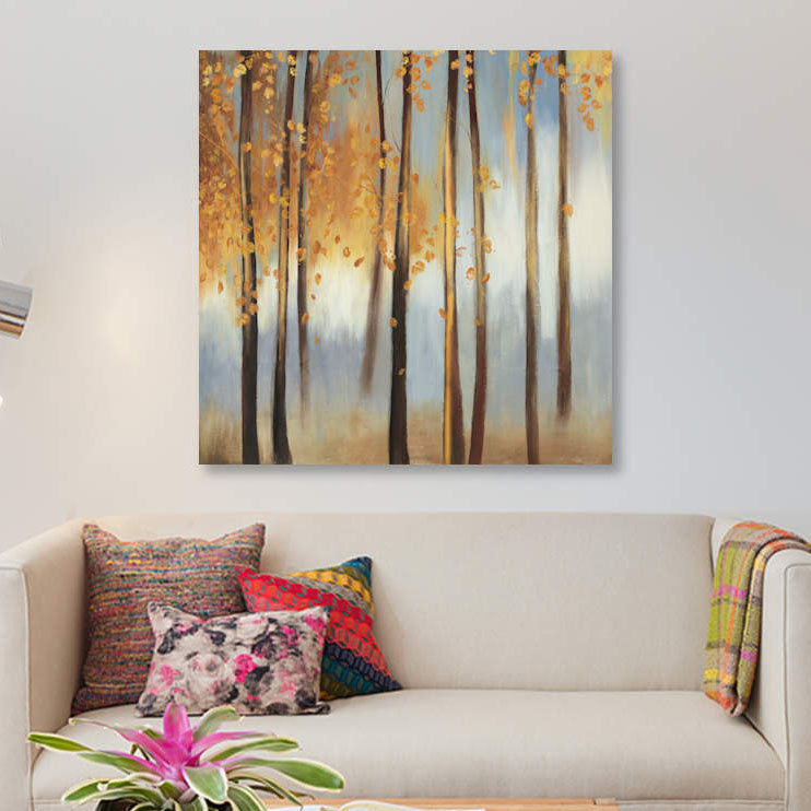 «Days of Gold», impression sur toile, H 48 po x l 48 po x P 1,5 po, Toile tendue, Pas de tapis