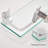 Wall mounted floating glass shelf