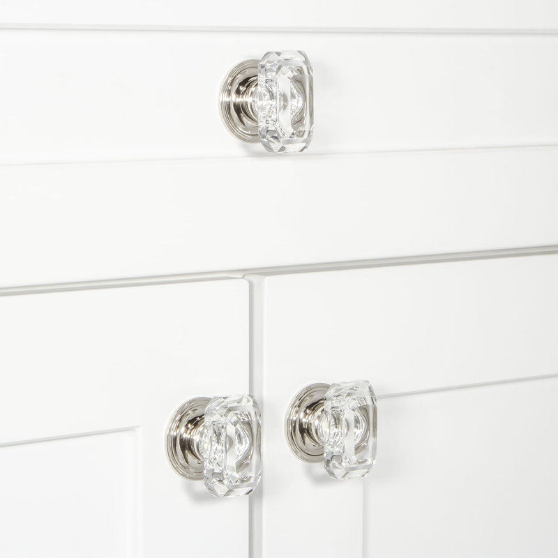 Baguette Cabinet Knob, Polished Nickel