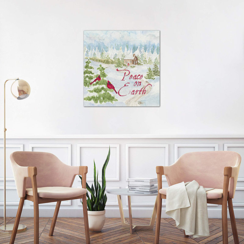 Christmas In The Country III Peace On Earth by Tara Reed - Wrapped Canvas Painting, 66.04 cm H x 66.04 cm W x 1.91 cm D