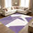 Purple Geometric carpet-easy to clean, machine-washable, soft and comfortable; suitable for door mats, kitchens, living rooms, bedrooms, corridors, and laundry areas. Easy to clean, durable carpet for home decoration.-129871254