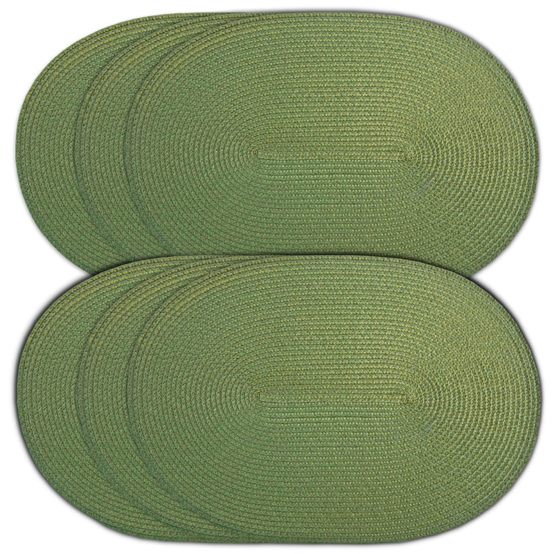 Tigela Oval Placemat, Mossy Green