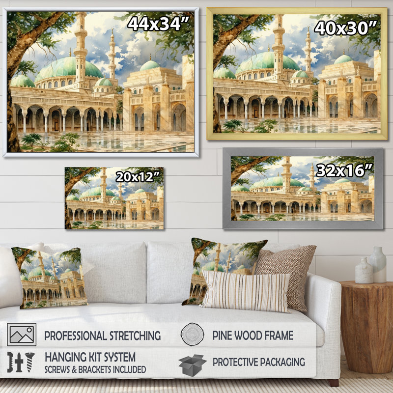 Art sur toile, "The Gazette", Cadre flottant érable, H 30 po x l 40 po x P 1,5 po