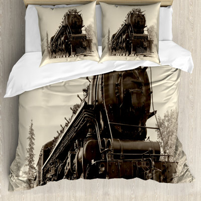 Kaitlynn Black/White Microfibre Duvet Cover Set