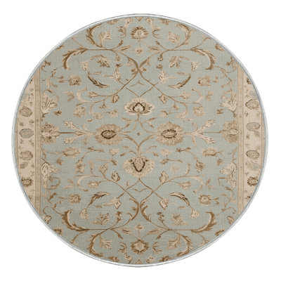 Tapis beige Tabriz lavable à la machine