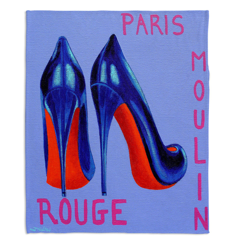 Couverture sherpa doux à chaussures paris burlesque, l 51 po x L 60 po
