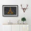 The Eiffel Tower in France at Night - Picture Frame Painting Print-56712566-56712562