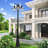 Multi Head Black Outdoor Post Light With Clear Beveled Glass