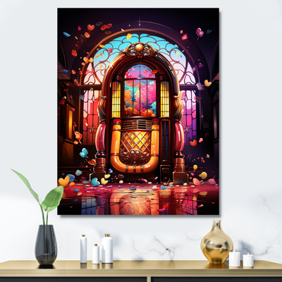 Jukebox Machine Neon Grooves 3 - Jukeboxes Wall Art
