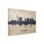 «San Antonio Texas Skyline Concrete» par Michael Tompsett, impression sur toile tendue-1662737033
