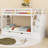 Bunk Bed with Trundle and Storage Stairs-518741584