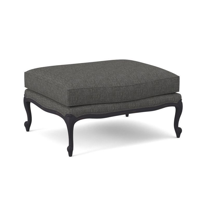 St. Helena Ottoman, Vintage Ebony, Maya Cyan