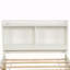 Lit simple avec lit gigogne, bibliothèque, blanc-135107323-135107325