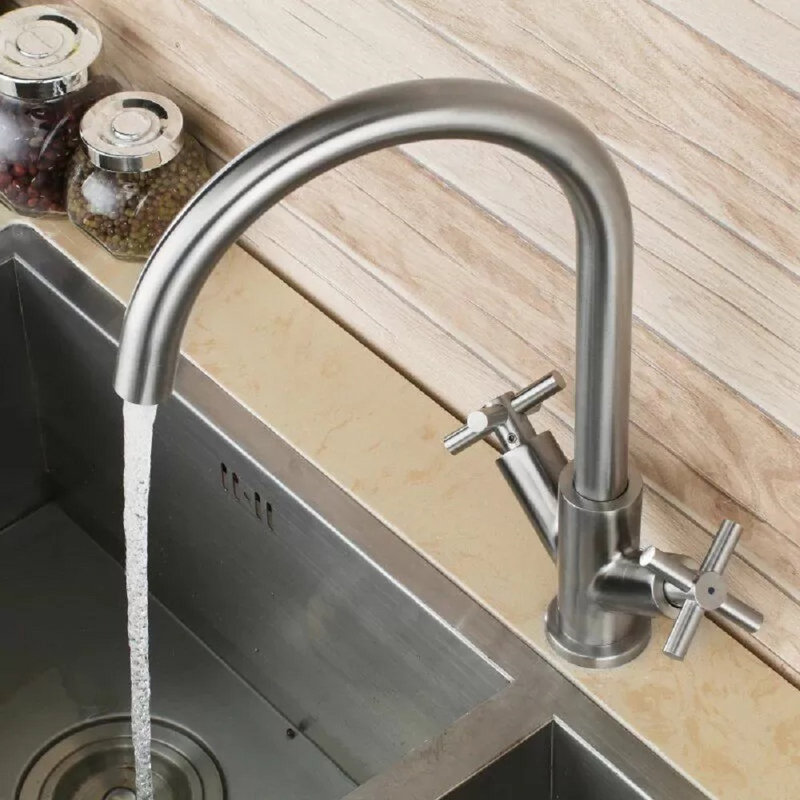 Robinet de cuisine à poignée double Juno