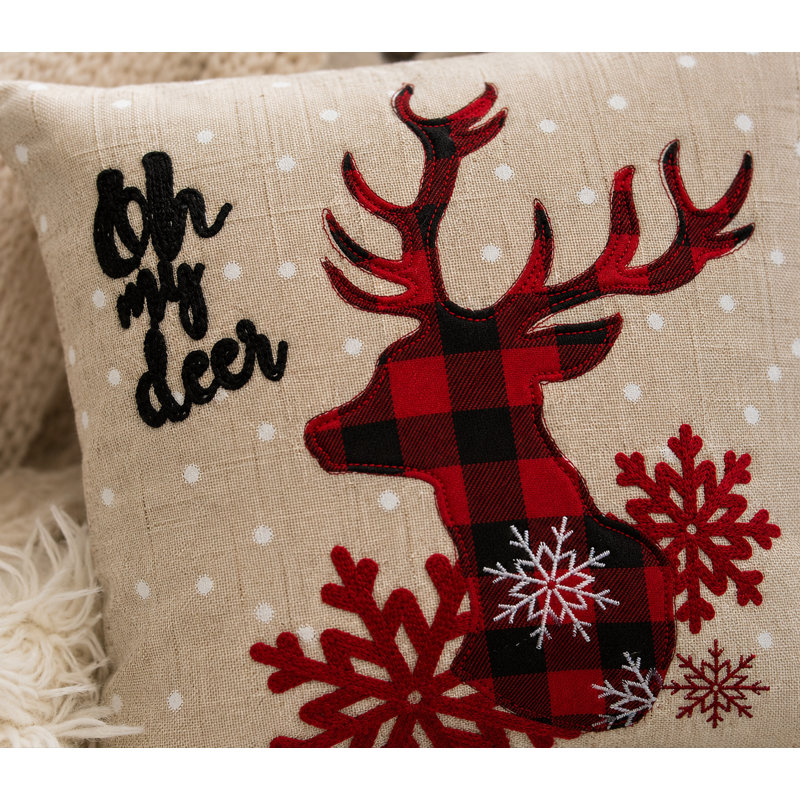  Coussin de Noël Oh My Deer