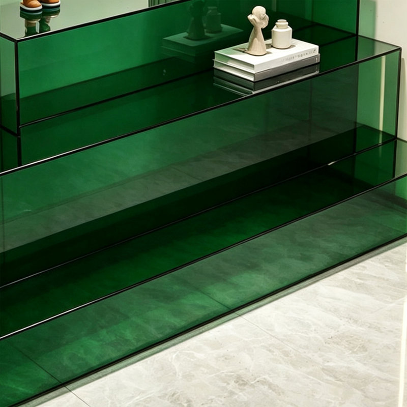 Console moderne en acrylique, H 27,56 po x l 47,24 po x P 13,78 po
