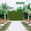 12 Pcs 20" x 20" Grass Wall Panels, Artificial Hedge Panels Greenery Wall, Sun Proected Privacy Fence Screen Faux Grass Backdrop for Outdoor Indoor Garden Birthday Wedding Decor, 33 SQ FT