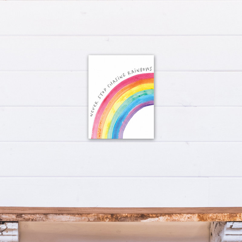 « never stop », art sur toile rainbows Kwong