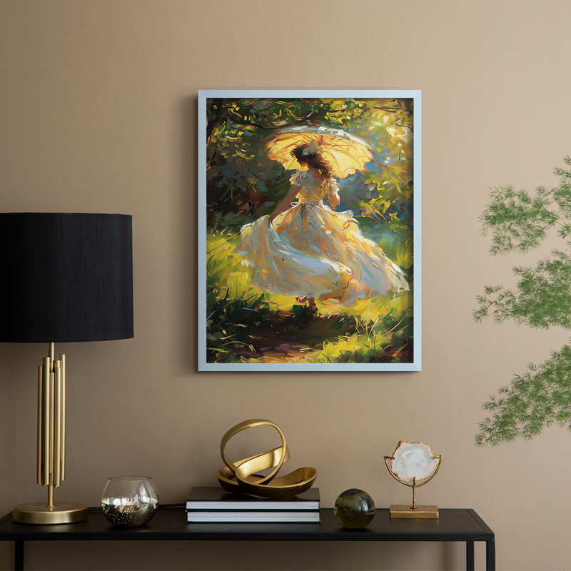 Series DCCCLXV Framed Print - Solid Wood, Blue, 21" H x 17" W