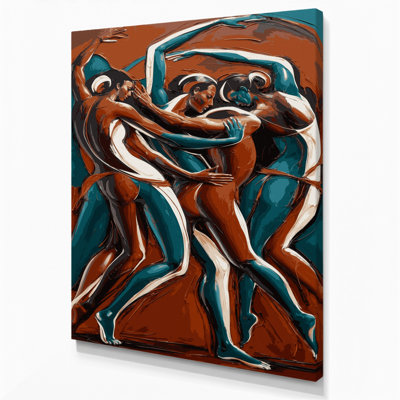Abstrait art figuratif noir sur toile 99