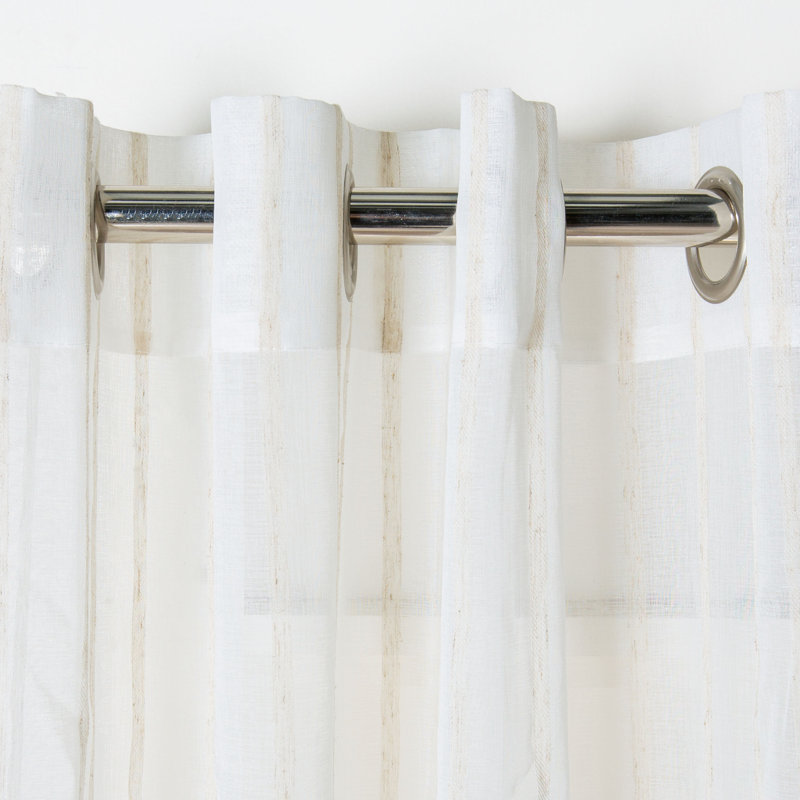 Ricciardi Sheer Curtain Single Panel, 52" W x 96" L
