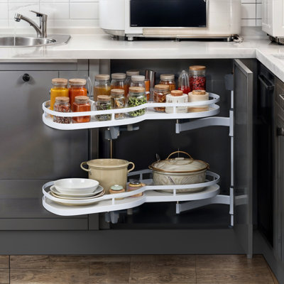  Organisateur de coin d'armoire de cuisine Swing