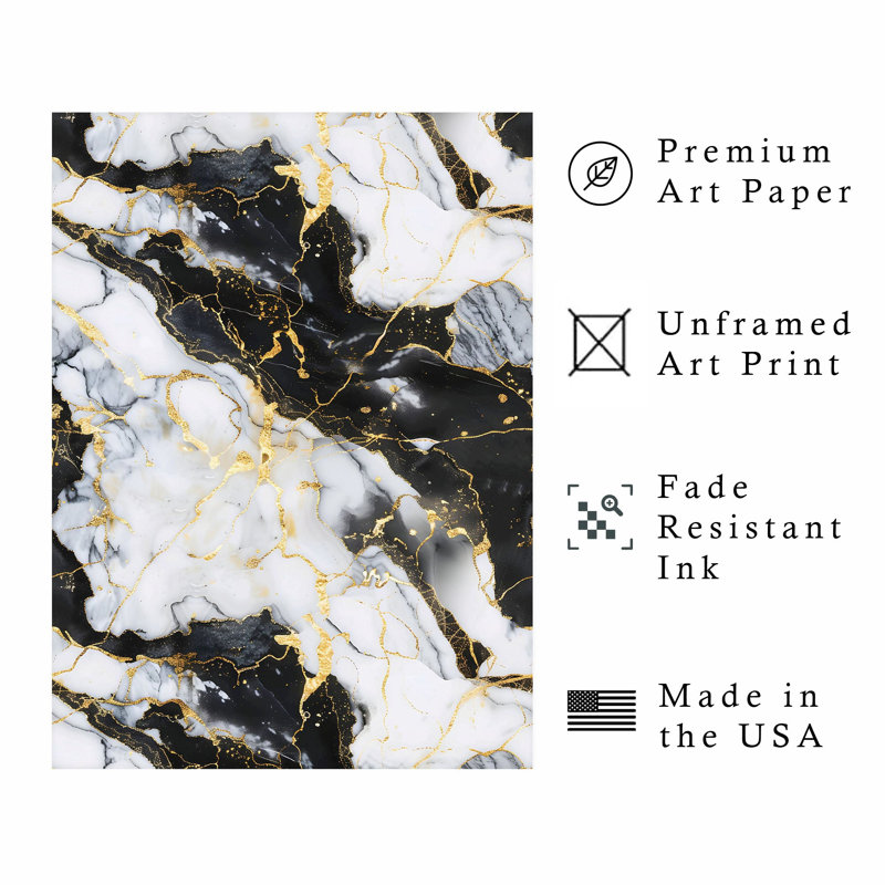 «Abstract Geode Grey Marble Crystals», impression d'art moderne sans cadre, H 36 po x l 24 po