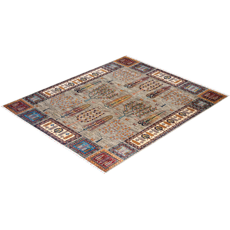 One-of-a-Kind Rectangle 8'3" X 9'8" Hand Knotted Area Rug