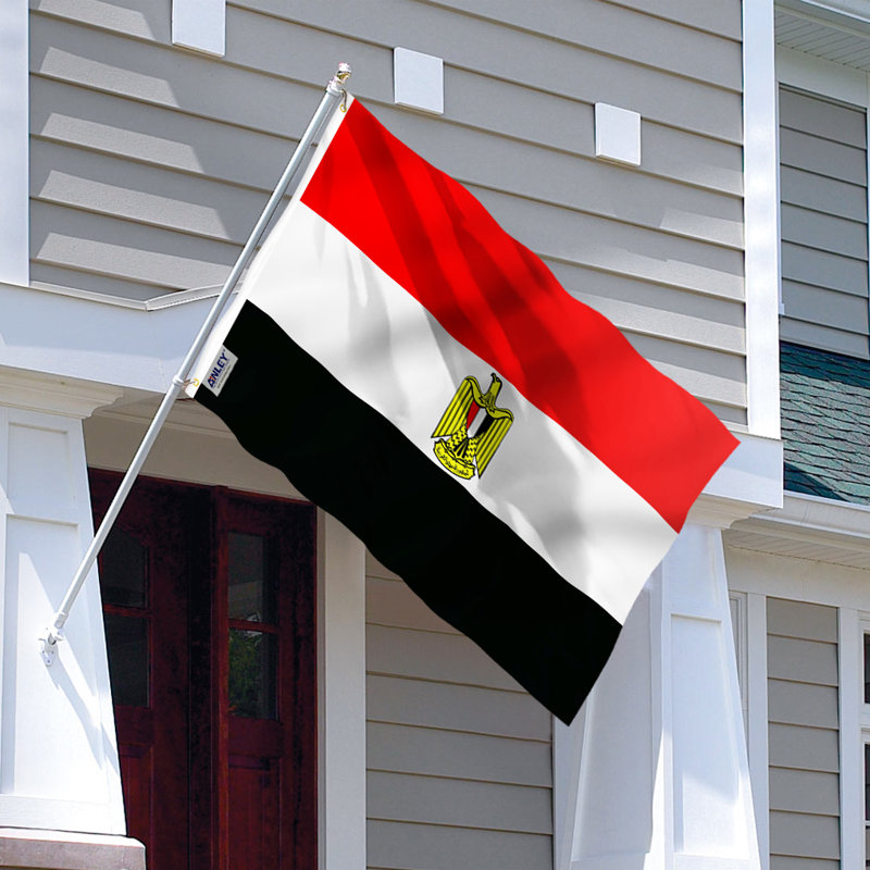 Drapeau de maison en polyester 36 po x 60 po Égypte