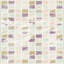 Tapis à carreaux en polyester mauve / vert / orange-336868127