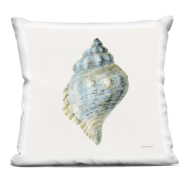 Coussin Coastal Bliss Conch Shell, Nautique 1
