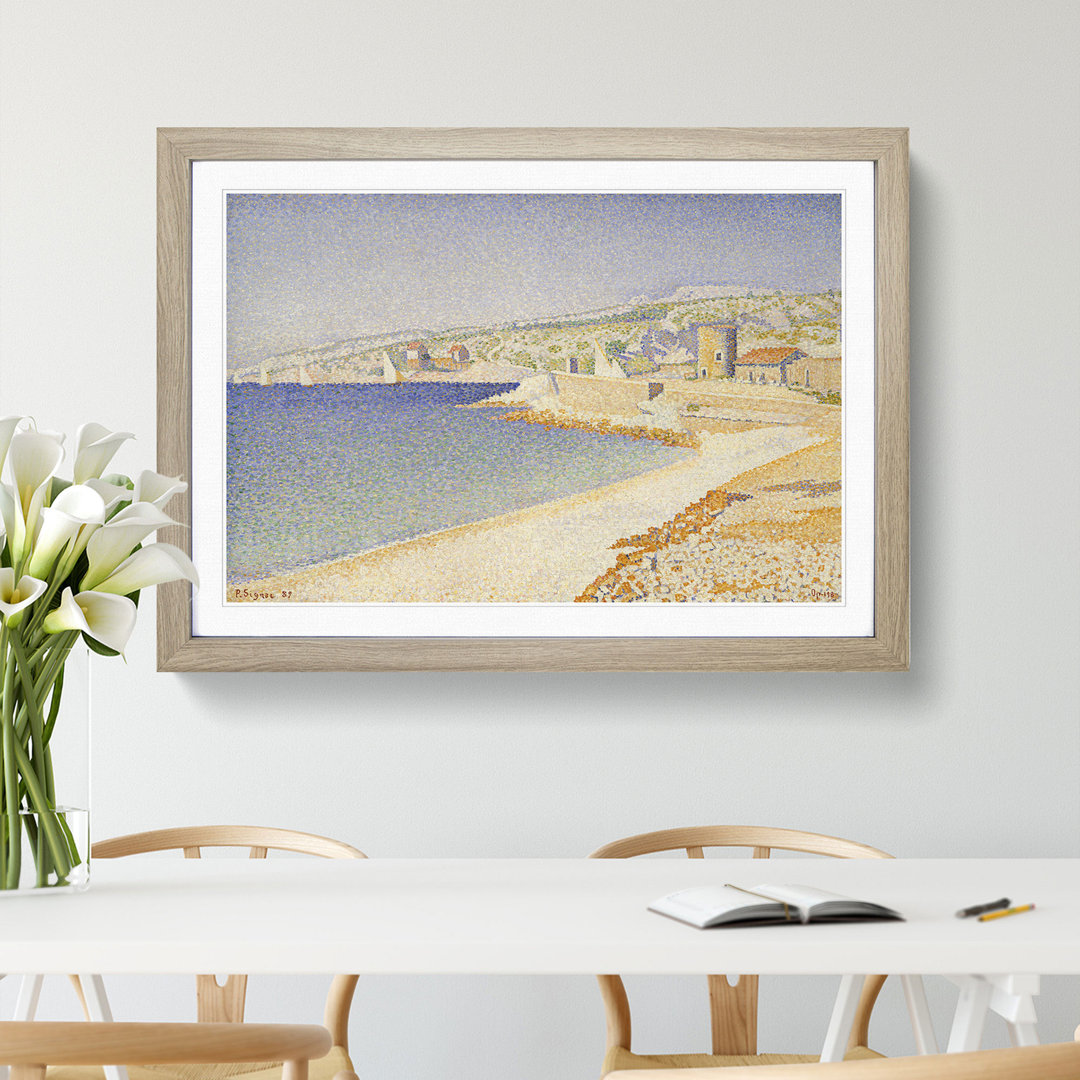 The Jetty at Cassis, Opus by Paul Signac - Picture Frame Painting