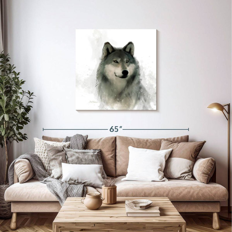Crowle Rainsoft Wolf, 36" H x 36" W