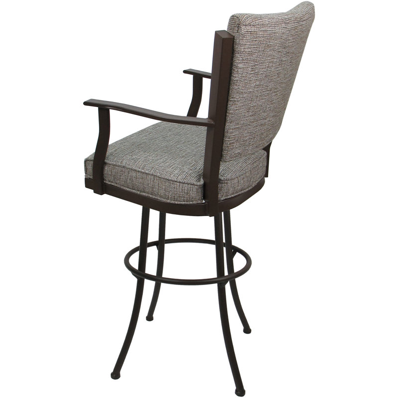 Tabouret de bar pivotant Cunegonda, Brun/brun clair