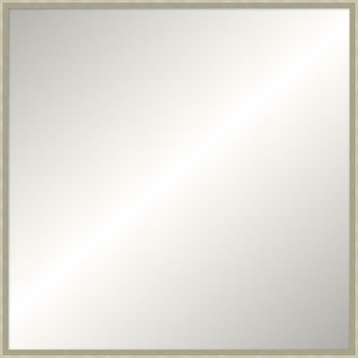 Warm Silver Ridgeline Mirror