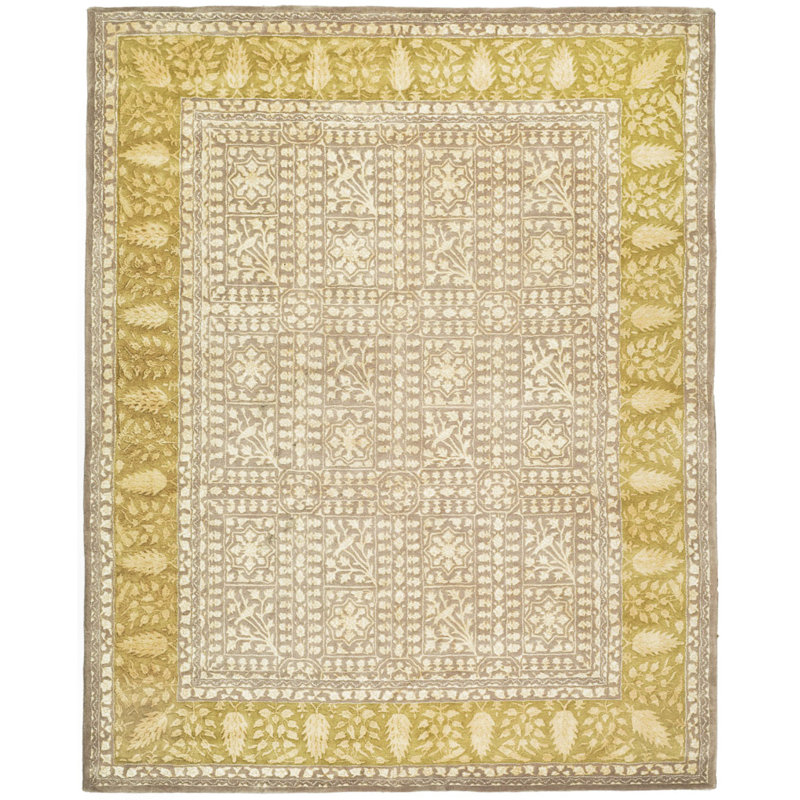 Braxtan Silk Road Hand Tufted New Zealand Wool Oriental Rug, Rectangle 8'3" x 11'