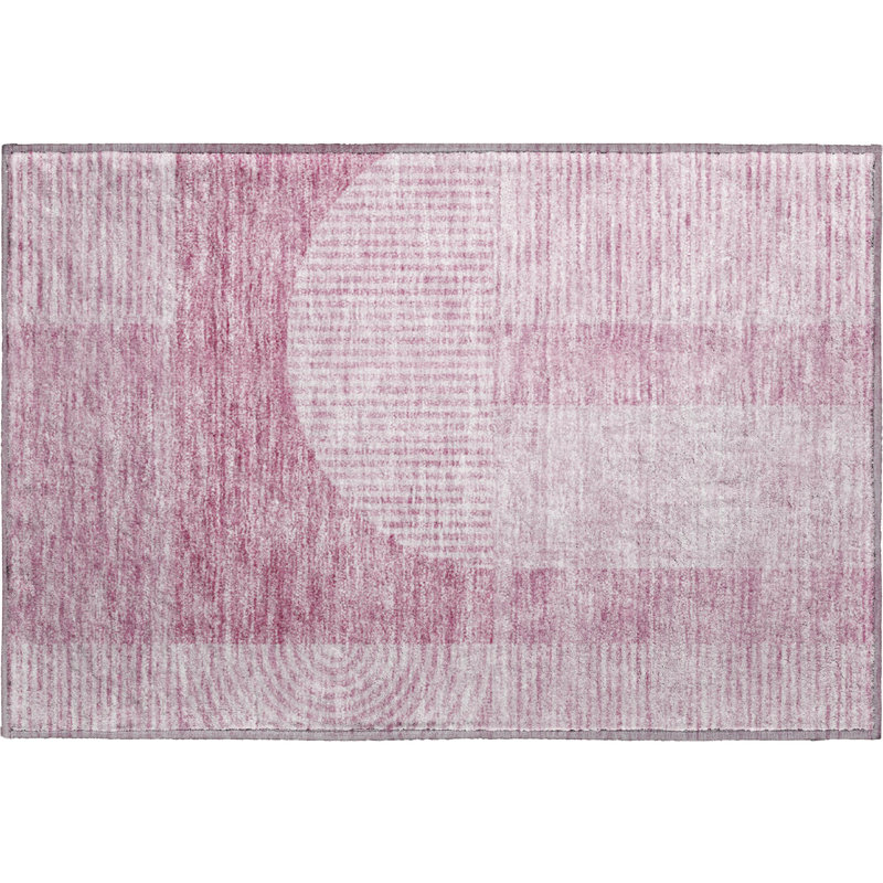 Premium Machine Washable Prisco Blush Rug, Rectangle 1'8" x 2'6"