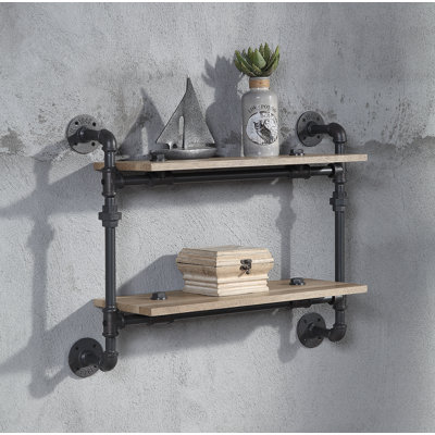 Support mural rectangulaire avec 2 tablettes Arrion