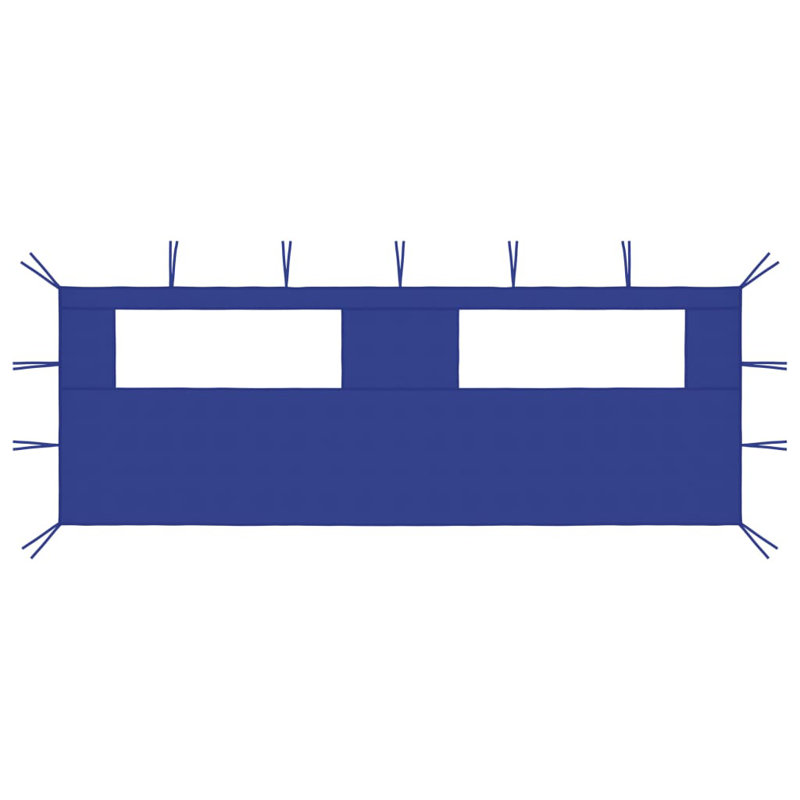 Terramuggus Dakota Fields Fabric Side Wall for Gazebo, Blue