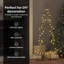 Metal Christmas Tree with Stand Black Steel-969756168