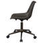 Chaise de bureau ajustable rembourrée brune