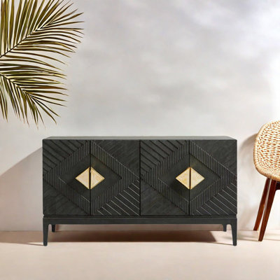 Solid Wood Accent Cabinet