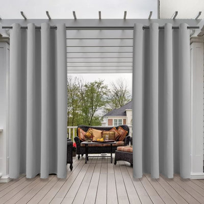 Celinda Outdoor Blackout Curtain Single Panel