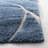 Ashal Abstract Shag Light Blue/Cream Area Rug-1987513215