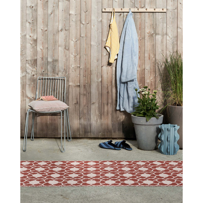 Rug ANYA Oregano 2.25 X 6.5 Ft, Brick, Runner 2'3" x 9'10"