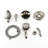 6-Spray Patterns Rain Shower Head With Handheld - Fixed & Wall Mounted Brushed Nickel Fog Spray More 6