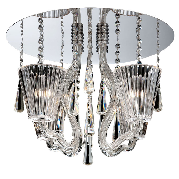 Corato Glass Semi Flush Mount