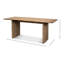 Andre Pine Wood Dining Table