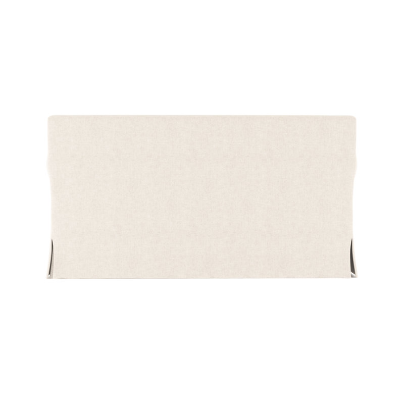 Causeuse à accoudoirs arrondis Ludlow, Velours moelleux albâtre, H 34 po x l 60 po x P 42 po, Patiné