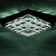 Zaina Square Large-size Glamourous Crystal LED Flush Mount